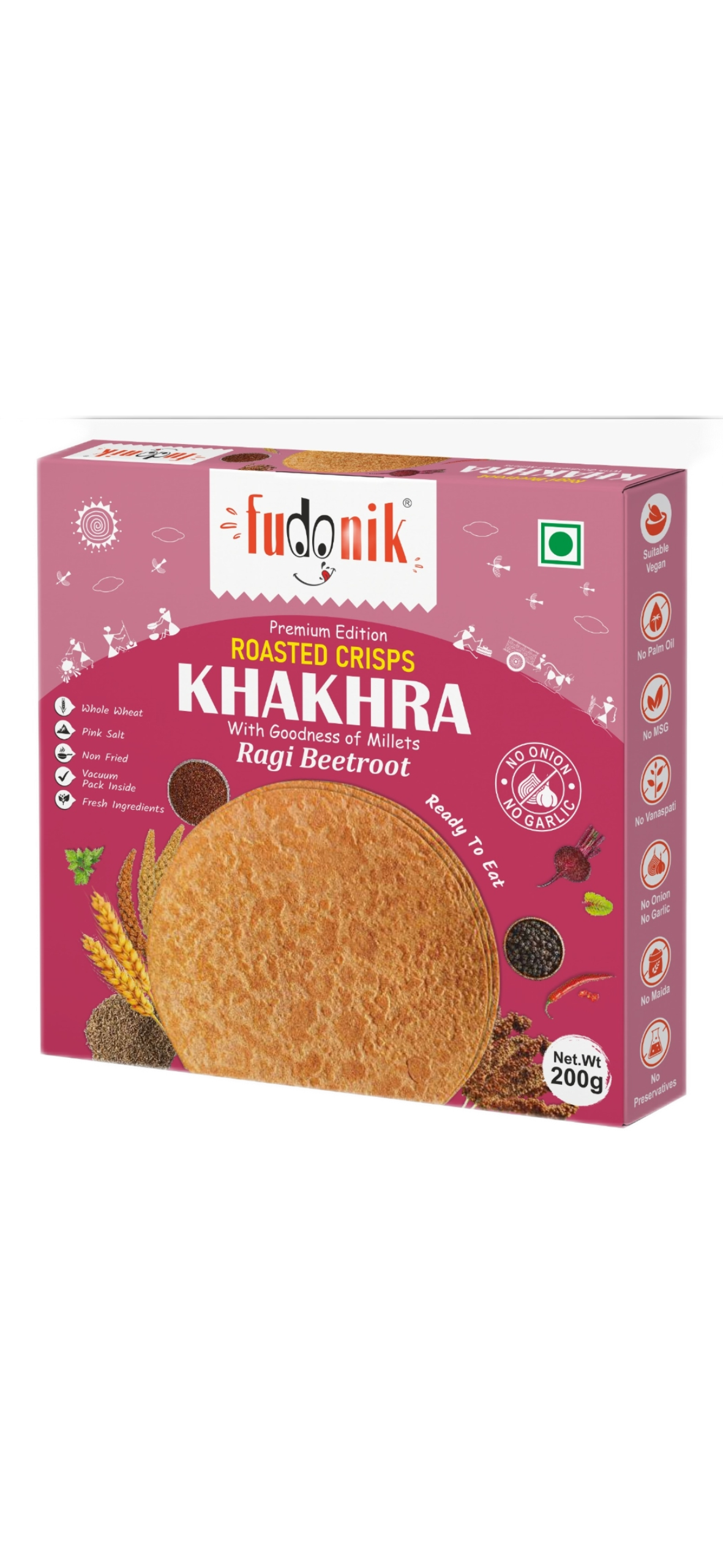 Ragi Millet Masala Khakhra